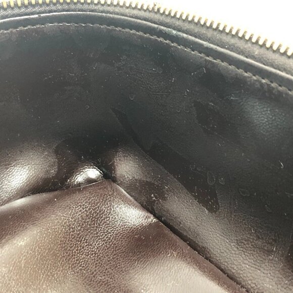 GUCCI 032.1956 Old Gucci Bamboo Hand Bag Pouch Vanity bag Brown/GoldHardware - Picture 6 of 14